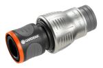Gardena 18256-50 Anschlussteil für Wasserschlauch Schlauchanschluss Metall Schwarz, Grau, Orange 1 Stück(e)