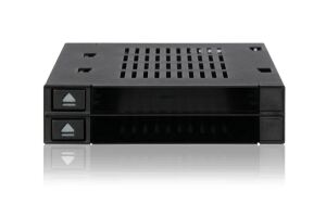 Icy Dock MB522SP-B Speicherlaufwerk-Docking-Station Schwarz