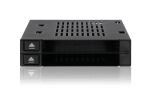Icy Dock MB522SP-B Speicherlaufwerk-Docking-Station Schwarz