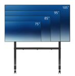 Neomounts FL50-575BL1 TV-Trolley 65-115" - schnelle Installation - TÜV