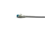 Equip Cat.6A S/FTP Patchkabel, gewinkelter zu geradem Stecker, 5.0 m, Weiß