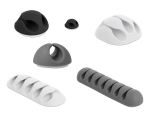 DELOCK Kabelhalter Kombi Set 6 Stück