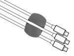 DeLOCK 18302 Kabel-Organizer Tisch/Bank Kabelhalter...