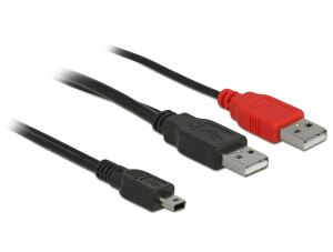 DeLOCK 83178 USB Kabel USB 2.0 0,3 m 2 x USB A 0,48 Gbit/s Schwarz
