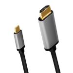 LogiLink CUA0101 Kabeladapter USB 3.2 Gen1 Type-C HDMI-A Schwarz, Grau