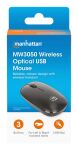 Manhattan MW3050 Maus Universal Beidhändig Optisch 1200 DPI