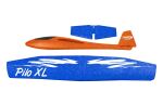 Jamara Pilo XL Schaumwurfgleiter EPP Tragfläche blau Rumpf orange