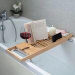 Mad Monkey 2000113 Badewannenablage Holz Bambus
