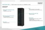 DIGITUS Netzwerkschrank Unique 22HE 1164x600x800mm...