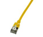 LogiLink Slim U/FTP Netzwerkkabel Gelb 0,3 m Cat6a U/FTP...