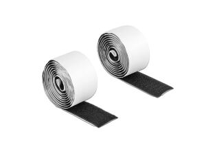 DELOCK Klettband selbstklebend Haft/Flauschband L 1mx25mm SW