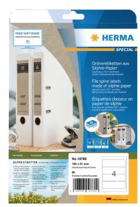 HERMA 10754 selbstklebendes Etikett Rechteck Permanent Braun 240 Stück(e)