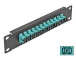 DELOCK 10" LWL Patchpanel 12 Port SC Simplex aqua...