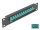DELOCK 10" LWL Patchpanel 12 Port SC Simplex aqua 1HE schw.