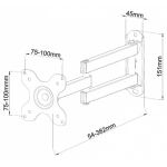 Techly ICA-LCD-923B TV-Halterung 76,2 cm (30") Schwarz
