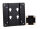 Chieftec WMK-04 Montage-Kit Schwarz Metall