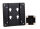 Chieftec WMK-04 Montage-Kit Schwarz Metall