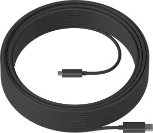 Logitech 939-001799 USB Kabel USB 3.2 Gen 2 (3.1 Gen 2) 10 m USB A USB C 10 Gbit/s Graphit