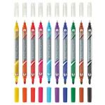 Herlitz 11367232 Marker 10 Stück(e) Feine Spitze Schwarz, Blau, Braun, Grün, Orange, Pink, Violett, Rot, Gelb