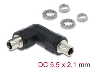 DELOCK Hohlstecker Adapter DC 5,5 x 2,1mm Buchse auf Buchse