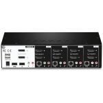 Trendnet TK-440DP Tastatur/Video/Maus (KVM)-Switch Schwarz, Silber