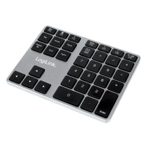 LogiLink ID0187 Numerische Tastatur Universal Bluetooth Aluminium, Space Grey
