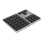 LogiLink ID0187 Numerische Tastatur Universal Bluetooth Aluminium, Schwarz
