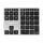 LogiLink ID0187 Numerische Tastatur Universal Bluetooth Aluminium, Schwarz