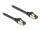 DeLOCK RJ45 Netzwerkkabel Cat.6A Stecker zu Stecker S/FTP schwarz 30 cm mit Cat.7 Rohkabel Industrie und Outdoor tauglich