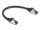DeLOCK RJ45 Netzwerkkabel Cat.6A Stecker zu Stecker S/FTP schwarz 30 cm mit Cat.7 Rohkabel Industrie und Outdoor tauglich