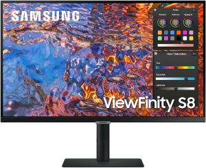 Samsung ViewFinity S8 S32B800PXP 2023 32" 4K IPS Monitor Display 60Hz 5ms HDMI DP USB-C schwarz