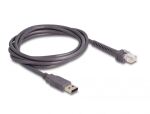 DELOCK Indusrie Barcode Scanner 1D mit Kabel und Halterung