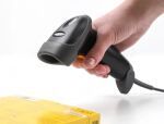 DELOCK Indusrie Barcode Scanner 1D mit Kabel und Halterung