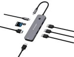 Verbatim CMH-08 USB Typ-C 5000 Mbit/s Silber