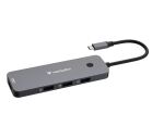 Verbatim CMH-08 USB Typ-C 5000 Mbit/s Silber