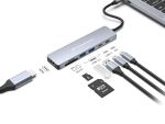 Conceptronic DONN28G 7-in-1 USB 3.2 Gen 1 Dockingstation, 4K60Hz HDMI, USB-A 5Gbps x 2, USB-C 5Gbps, SD, TF/MicroSD, 100W USB PD