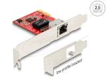 DeLOCK PCI Express x1 Karte zu 1 x RJ45 2,5 Gigabit LAN i225 NBASE-T - Low Profile Formfaktor