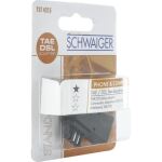 Schwaiger TST4215533 Kabeladapter TAE-F RJ-45 Schwarz