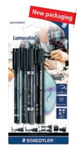 Staedtler 60 BK Permanent-Marker Schwarz 4 Stück(e)