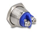 DeLOCK Drucktaster zum Einbau 16 mm 2 x Schraubklemme Taster sehr hoch