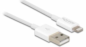 DeLOCK USB Daten- und Ladekabel für iPhone, iPad, iPod weiß 1 m