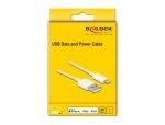 DeLOCK USB Daten- und Ladekabel für iPhone, iPad, iPod weiß 1 m