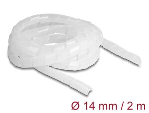 DELOCK Spiralschlauch flexibel 2 m x 14 mm transparent