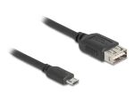 DeLOCK 81518 USB Kabel USB 2.0 1 m Micro-USB B USB A 0,48...