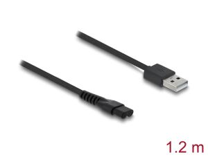 DeLOCK USB Ladekabel 5 V für Elektrorasierer kompatibel mit MANSCAPED 2.0 / 3.0 Serie - Rasierer Ladegerät Ersatzkabel 1,2 m
