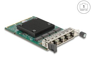 DELOCK OCP 3.0 Karte zu 4 x RJ45 Gigabit LAN