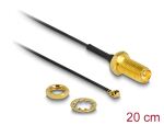 DELOCK HF Kabel I-PEX -> RP-SMA St/Bu 0.20m
