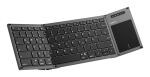 Inateck KB06101_STEEL GRAY Tastatur Haus RF Wireless + Bluetooth QWERTZ Englisch Schwarz