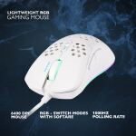 Deltaco Gaming GAM-108-W Maus rechts USB Typ-A Optisch 6400 DPI