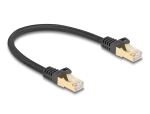 DELOCK RJ45 Netzwerkkabel Cat.6A S/FTP St. zu St. 0,25m sch.